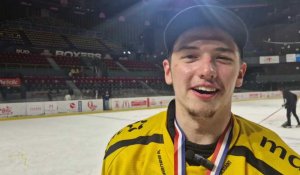 Hockey sur glace - Ligue Magnus : Jordan Hervé après le 18e titre de champion de France des Dragons de Rouen