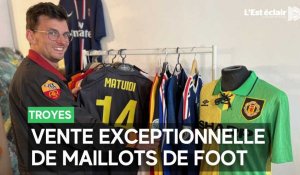 Vente exceptionnelle  de maillots de foot à Troyes