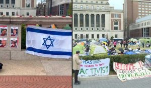 Les manifestations pro-palestiniennes se poursuivent sur le campus de l'université de Columbia