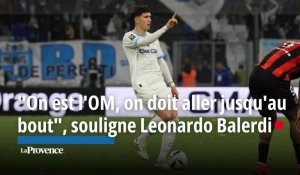 OM 2-2 Nice : "Ce n'est pas une défaite, on doit continuer", souligne Balerdi