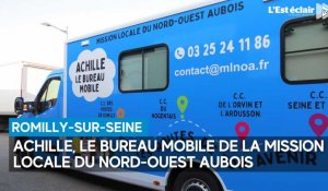 Achille, le bureau mobile de la Mission locale du Nord-Ouest aubois à Romilly-sur-Seine