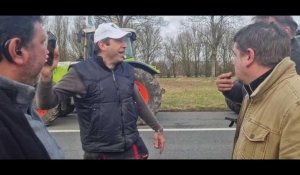 Les agriculteurs de l'ouest de la Somme en renfort sur le blocage de l'A16 dans l'Oise ce 31 janvier 2024