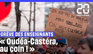 Grève des enseignants :  « Oudéa-Castéra au coin ! », entre 20 % et 47 % de grévistes