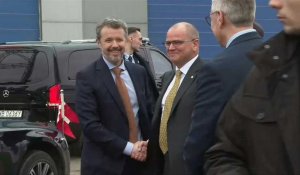 Pologne: arrivée du roi Frederik du Danemark à la cérémonie d'ouverture de l'usine Vestas