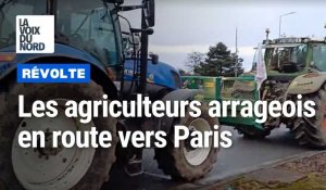 Les agriculteurs de l'Arrageois prennent l'A1 pour descendre vers Paris