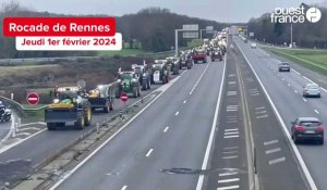 VIDÉO. Colère des agriculteurs : plus de 200 tracteurs arrivent à Rennes