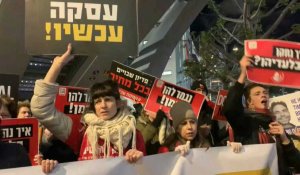 Des manifestantes à Tel-Aviv exigent un accord sur la libération des otages