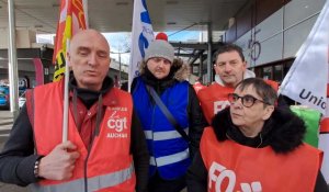 Des employés d'un hypermarché Auchan du Havre revendiquent de meilleurs salaires