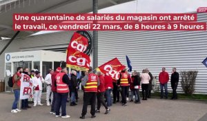 A Mers-les-Bains, des salariés d'Auchan débrayent pour de meilleurs salaires
