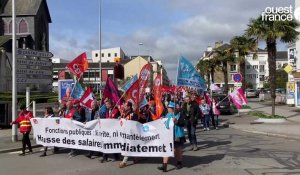 VIDEO. Grève du 19 mars : petite mobilisation à Saint-Nazaire, mais grandes inquiétudes des profs