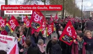 VIDÉO. Le cortège s'élance à Rennes : 2 500 personnes défilent pour défendre la fonction publique