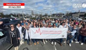 VIDÉO. Opération escargot des infirmiers libéraux sur le périphérique de Nantes