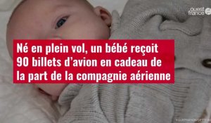 VIDÉO. Né en plein vol, un bébé reçoit 90 billets d’avion en cadeau de la part de la compagnie