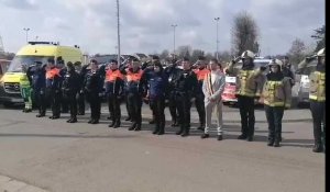 Les policiers d'Aubange effectuent une minute de silence, en mémoire du policier tué à Lodelinsart