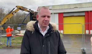 Labeuvrière : Pierre-Emmanuel Gibson présente le chantier de démolition qui précède la construction d'un centre de valorisation énergétique