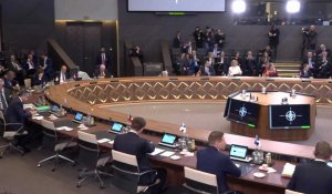 Les ministres de la Défense de l'OTAN participent à une table ronde à Bruxelles