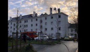 VIDEO. Incendie à Saint-Nazaire : pas de victime, le feu aurait pris dans les combles