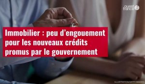 VIDÉO. Immobilier : peu d’engouement pour les nouveaux crédits promus par le gouvernement