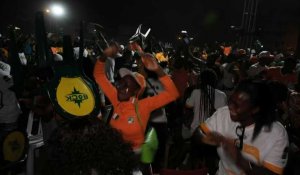 Explosion de joie à Abidjan lors de l'égalisation de la Côte d'Ivoire en finale de la CAN