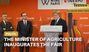 The minister of agriculture inaugurates the Wine Paris