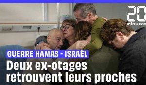 Deux ex-otages du Hamas retrouvent leurs proches dans un hôpital en Israël