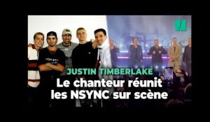 Justin Timberlake refait chanter les NSYNC sur scène