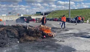 Grève des dockers au port de Calais