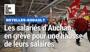Journée de grève des salariés d'Auchan Noyelles-Godault