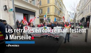 Les retraités en colère manifestent  à Marseille