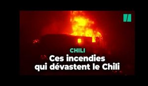 Les images des terribles feux de forêts qui dévastent le Chili