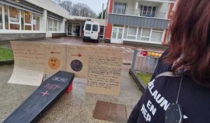 Les parents d'élèves de l'école Delaunay à Dieppe en colère