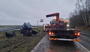 Un Chaunois de 23 meurt dans un accident sur la D1 à hauteur de Tergnier