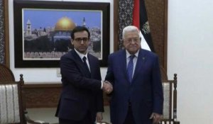 Le ministre français des Affaires étrangères rencontre le leader Palestinien Mahmoud Abbas
