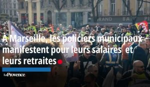 À Marseille, les policiers municipaux manifestent pour leurs salaires et leurs retraites