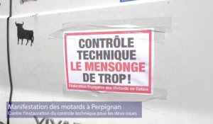 Contrôle technique des deux-roues : des "motards en colère" à Perpignan