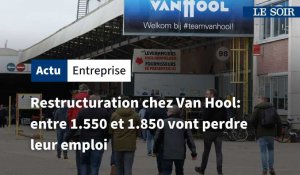 Restructuration cez Van Hool : entre 1.550 et 1.850 travailleurs vont perdre leur emploi