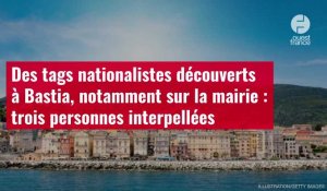 VIDÉO. Des tags nationalistes découverts à Bastia, notamment sur la mairie : trois personnes interpe