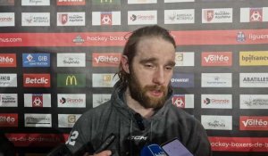 Hockey sur glace - Ligue Magnus : Quentin Papillon, le gardien des Boxers de Bordeaux, après le match 3