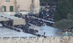 Prières à l'Al-Aqsa de Jérusalem pour le début de l'Aïd