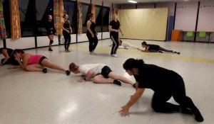 Aire-sur-la-Lys : répétition de danse moderne