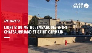 VIDÉO. Ligne B du métro de Rennes : embarquez entre les station Joliot-Curie et Saint-Germain 