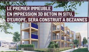 Le premier immeuble en impression 3D in situ d'Europe sera construit à Bezannes