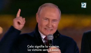 "La victoire sera à nous!" lance Poutine depuis la Place Rouge