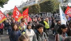VIDÉO. Défense du pouvoir d'achat : plus de 1 500 personnes ont défilé dans le centre-ville d'Angers
