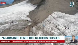 L'alarmante fonte des glaciers suisses