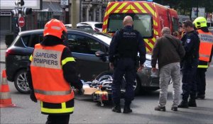 Un motard blessé dans un accident sur le boulevard de Strasbourg à Arras, ce dimanche 18 septembre 