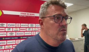 Réaction de l’entraîneur du Stade de Reims Oscar Garcia après la défaite contre Monaco (0-3)