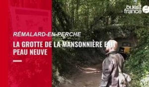 VIDEO. La grotte de la Mansonnière fait peau neuve à Rémalard-au-Perche