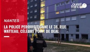 VIDÉO. La police perquisitionne le 38 rue Watteau, célèbre point de deal à Nantes
