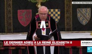 Funérailles d'Elizabeth II : le doyen de Westminster, David Hoyle, ouvre la cérémonie